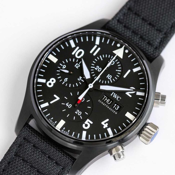Годинник автоматичний IWC Pilot Top Gun Ceramic Чорний