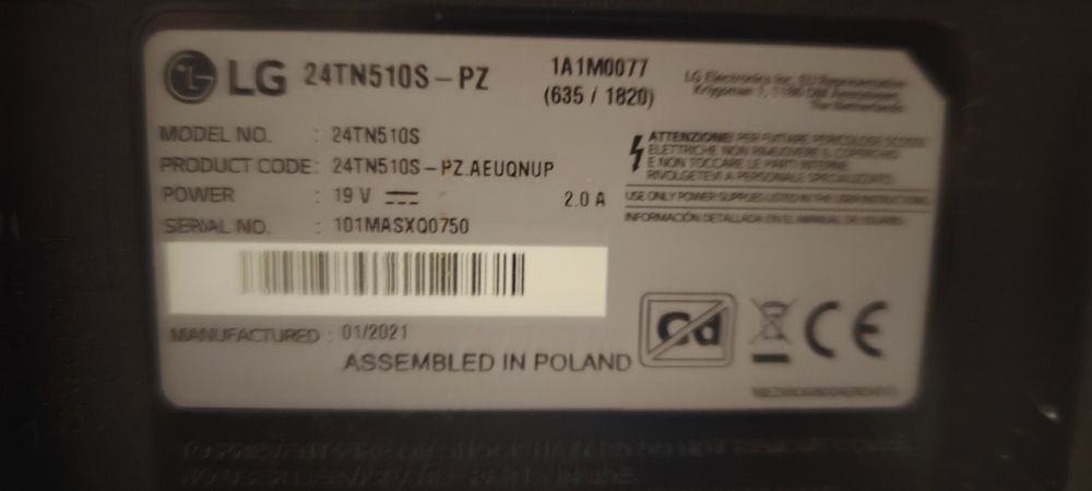 Smart TV LG HD 24 pol 24TN510S