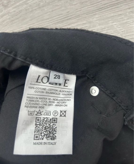 Jeansy Loewe 100% bawelna czarne XS