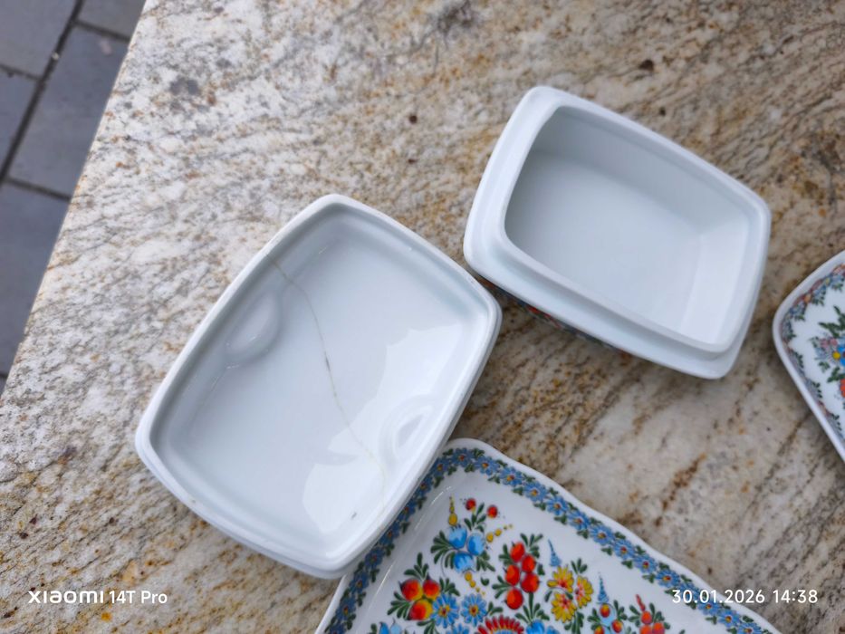 Serwis kwiatowy-sygn.Opole ceramika-PRL PRL