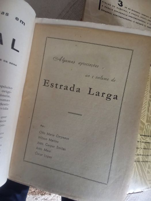 Estrada Larga 3 vol completo Cultura e Arte jornal O Comércio do Porto