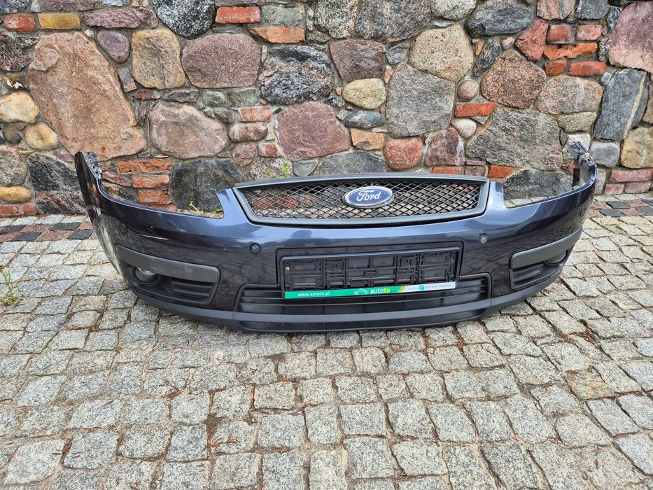 ford c-max mk1 focus mk2 zderzak przód przedni szary metalic halogeny pdc