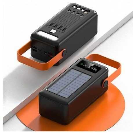 Повербанк 60000 mAh, Великий Павербанк швидка зарядка,Powerbank ліхтар