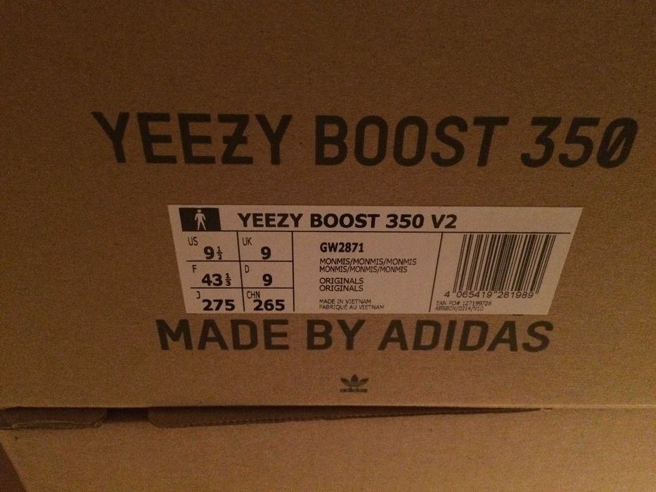 NOWE Adidas Yeezy 350 Mono Mist r.43 1/3 (9,5 US)