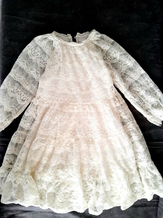 Дитяча мереживна сукня zara,платье zara 116-122cm