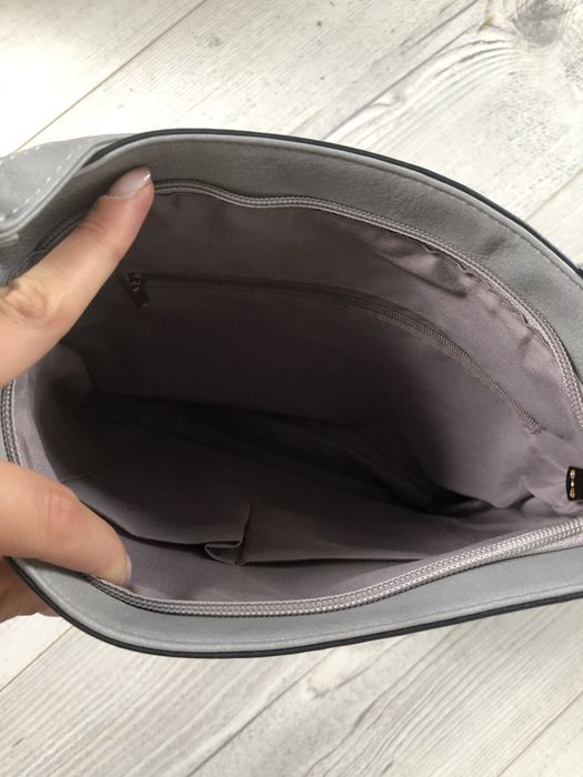 Szara torba torebka na ramię