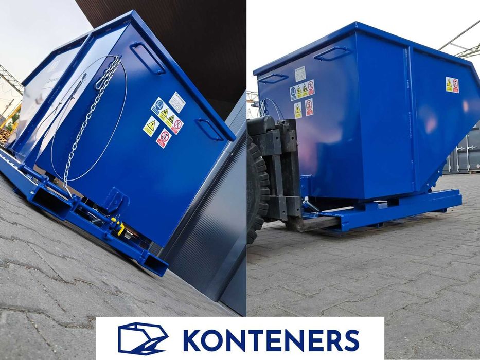 Kontener samowyładowczy, koleba, koliba, pojemnik 1 m3