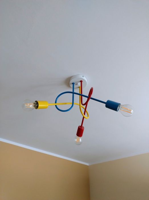 Lampa sufitowa, kolorowa