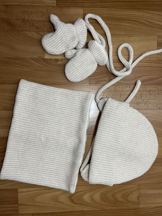 Бежевий зимовий комплект (6-18 місяців)