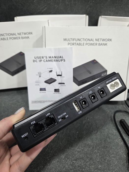 Міні УПС ДБЖ повербанк для роутера UPS DC1018L 5V/9V/12V