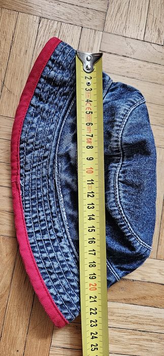 Czapka Tommy Hilfiger dżinsowa letnia dziecięca granatowa chłopięca ni