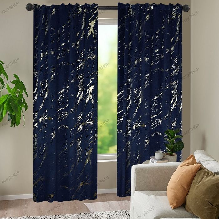 ‼️Najmodniejsze‼️2 zasłony welurowe ze złotem