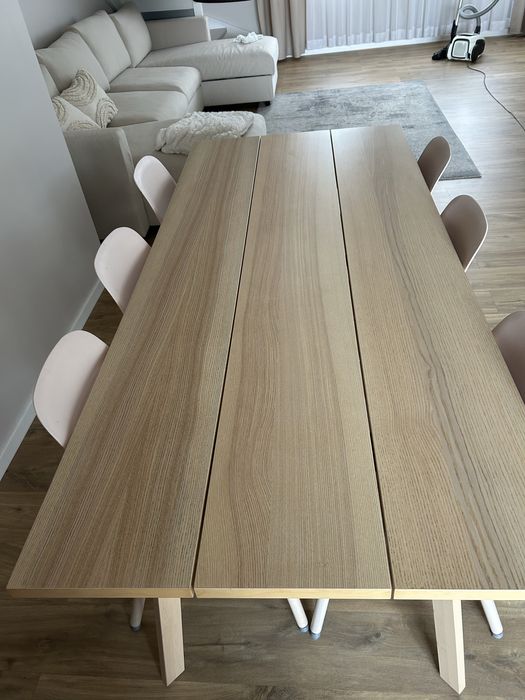 Stół i 6 krzeseł 200 cm ikea