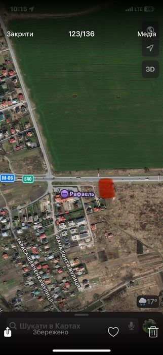 Оренда комерційної землі Кільцева Зубра, Рафаель, 10 соток