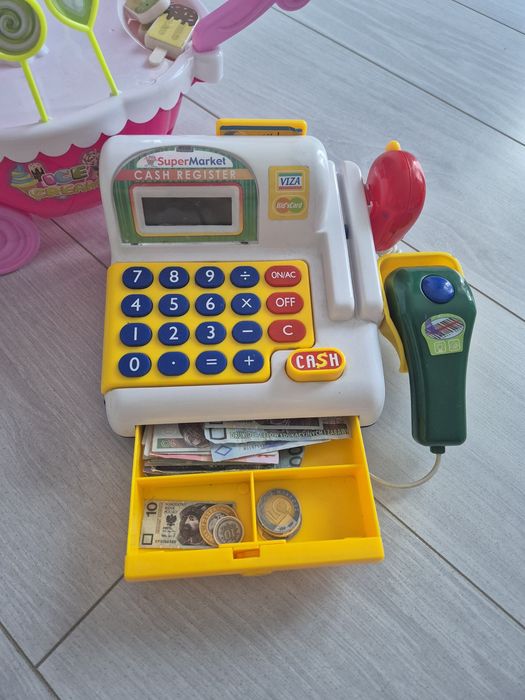 Zestaw zabawek kasa fiskalna