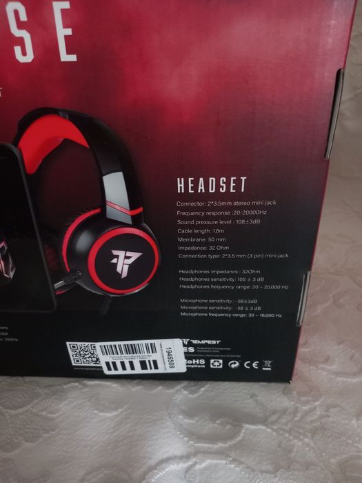 Tempest Apocalypse Combo Gaming Teclado  + Rato + Auriculares + Tapete