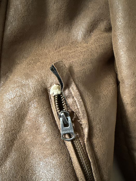 Jaqueta aviador Springfield L/M faux leather/lã