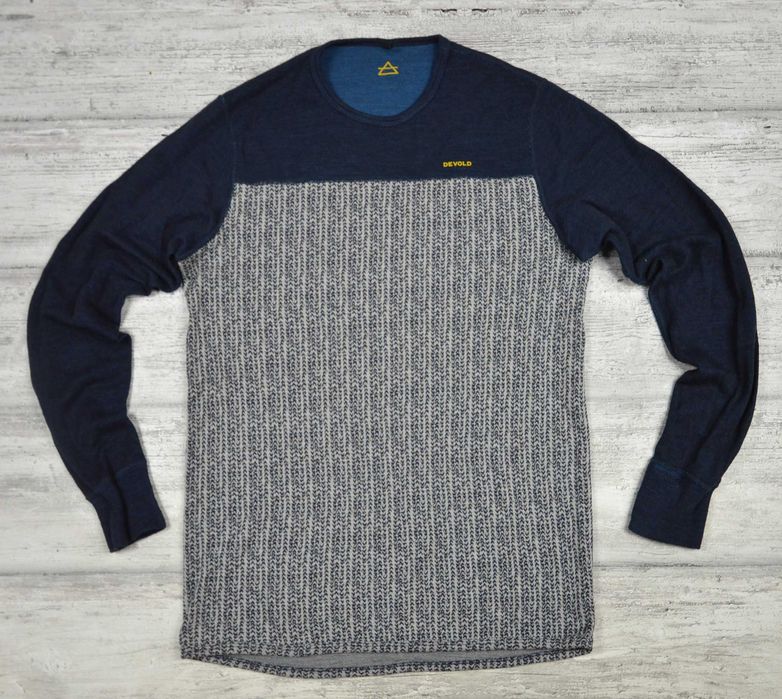 Devold Kvitegga 100% wełna merino męska longsleeve dwustronna - L