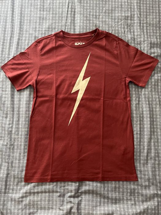 T-shirt Lightning Bolt bordô