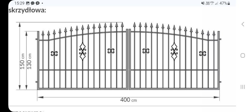 Nowa Brama i przęsła ogrodzeniowe ania 2