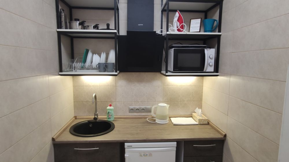 Подобово Студія на Подолі з терасою, Фіскальний чек Контрактова, Wi-Fi