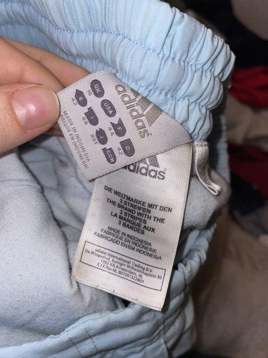 Dresy adidas blekitne