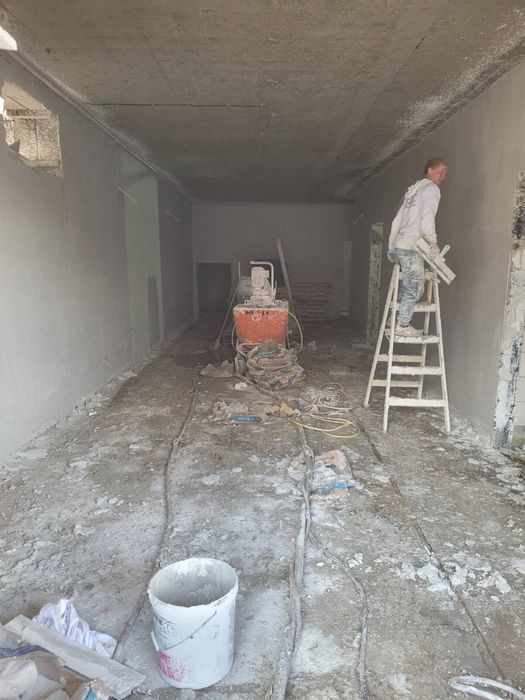 Ремонт, штукатурка, гіпсова штукатурка, машина штукатурка, штукатурка