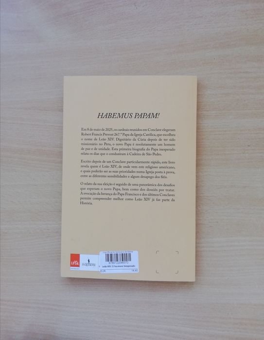 Livro " Leão XIV - O sucessor inesperado"  - NOVO