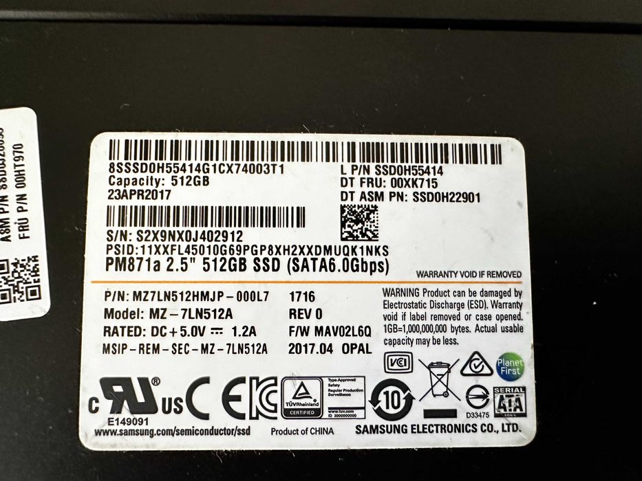 SSD-диск Samsung 512 GB SATA