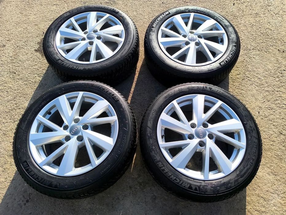 5x112 Alufelgi Felgi Aluminiowe 17 Koła Zimowe Zima AUDI A3 8V 8P A4 B5 B6 B7 A6 C5 C6 Q2 Q3 VW SHARAN II 2 TROC PASSAT B8 TIGUAN SEAT EXEO ATECA ALHAMBRA II SKODA YETI Legnica ALU-RAD 215/55 5mm
