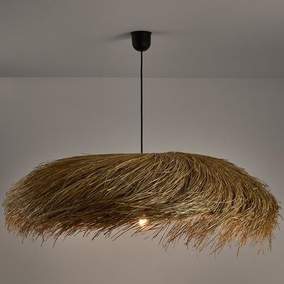 Candeeiro de Teto La Redoute Samaï Ø80 cm – Fibras Naturais