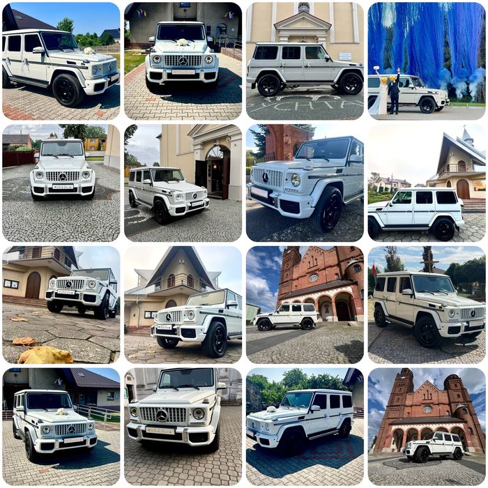 #Auto do Ślubu# Biały Mercedes G Klasa V8