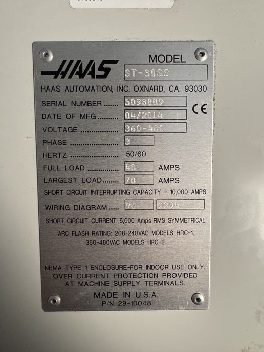 Tokarka Haas ST-30SS Napędzane narzedzia
