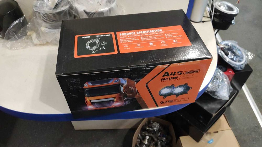 Протитуманні лінзи DAF ДАФ 105 линзы ПТФ туманки штатно лед led А45