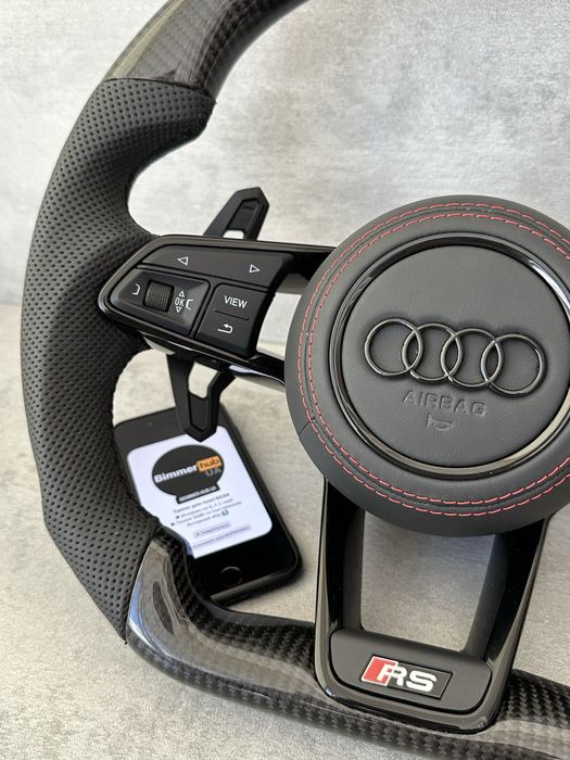 Руль карбон лепестки AUDI a3 a4 a5 s3 s4 s5 b9 карбоновый руль АУДИ