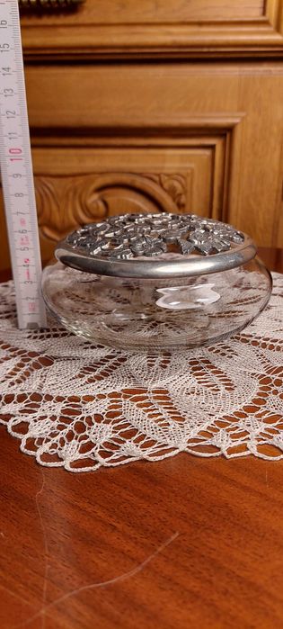 ваза стеклянная цветное стекло кобальт Германия