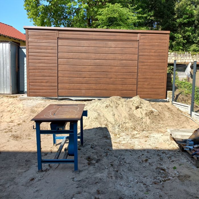 Garaż blaszany 6x6 (dowolne wymiary pomiar montaż Konstrukcja profil