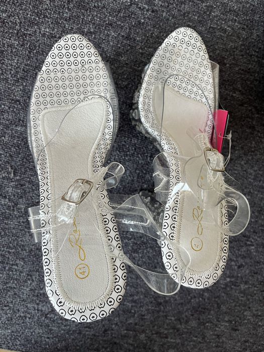 Szpilki Pole Dance szklanki transparent diamenty 41 Roxie Luve