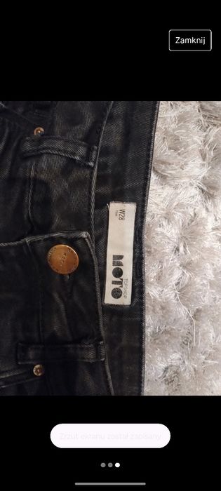 Krotkie spodenki jeansowe niski stan czarne