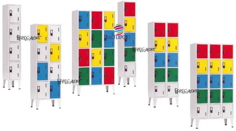 Vestiario Triplo 3 Portas Cacifos 1900x900x500mm c/Pes 200mm Novo