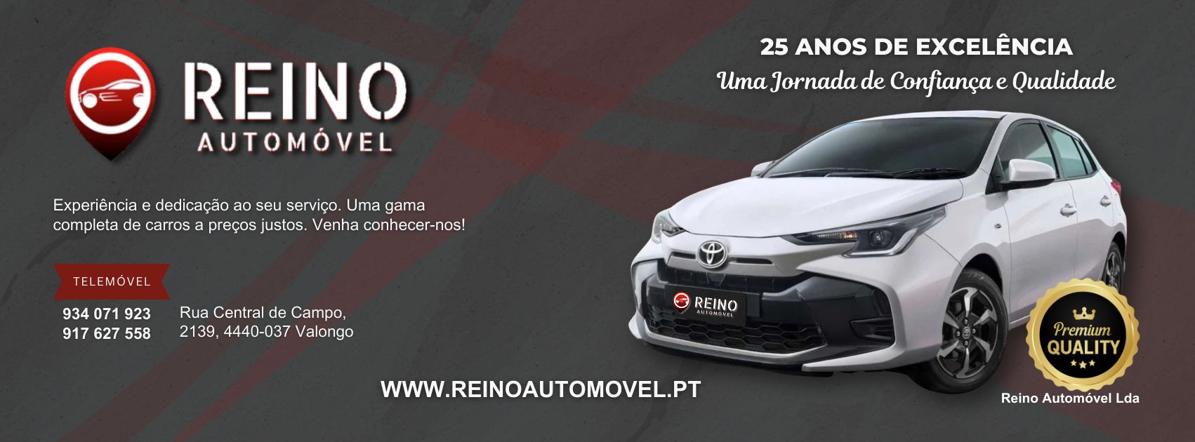 Reino Automóvel top banner