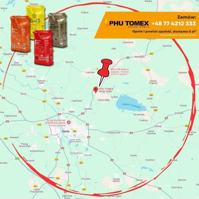 Skład Opału węgiel orzech groszek ekogroszek miał pellet