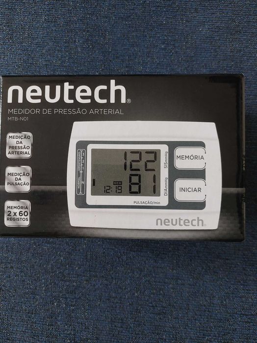 Medidor de Pressão Arterial e Pulsação Neutech novo, fácil de utilizar