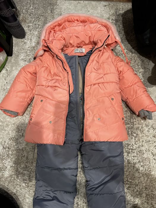 Костюм зимний полукомбинезон девочка