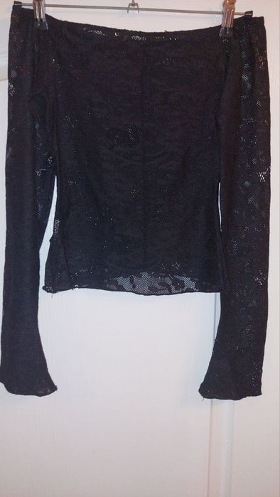 Топ в сіточку чорний S