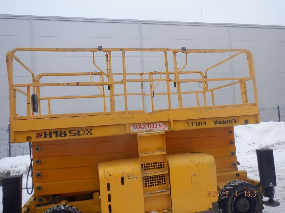 Haulotte H18SDX  podest ruchomy, podnośnik, nożycowy, terenowy, diesel