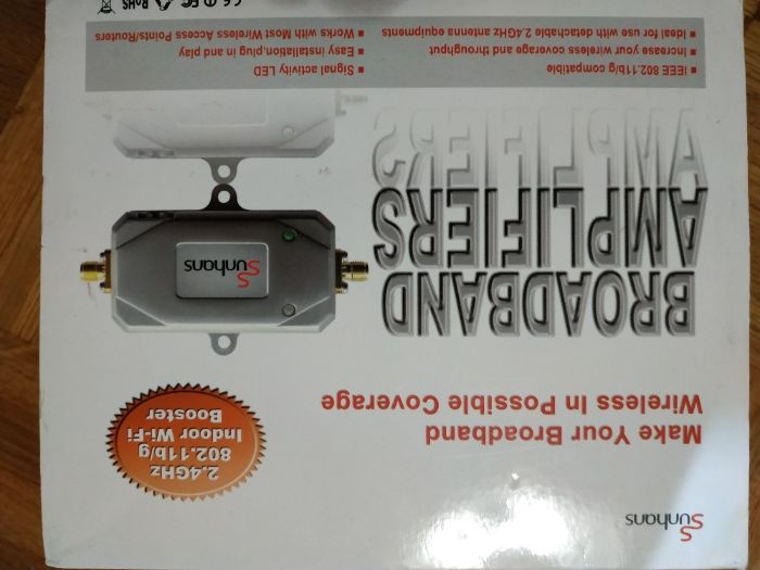 Amplificador para ligar a router Wifi 2.4 GHZ