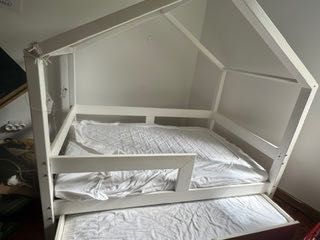 Cama Montessori Mon Lit Cabane  P/ 2Criancas + 2  Colchoes