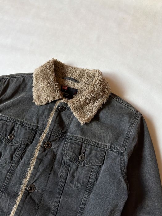 Diesel Y2K Denim Fur Jacket Sherpa джинсовая куртка дизель джинсовка шерпа