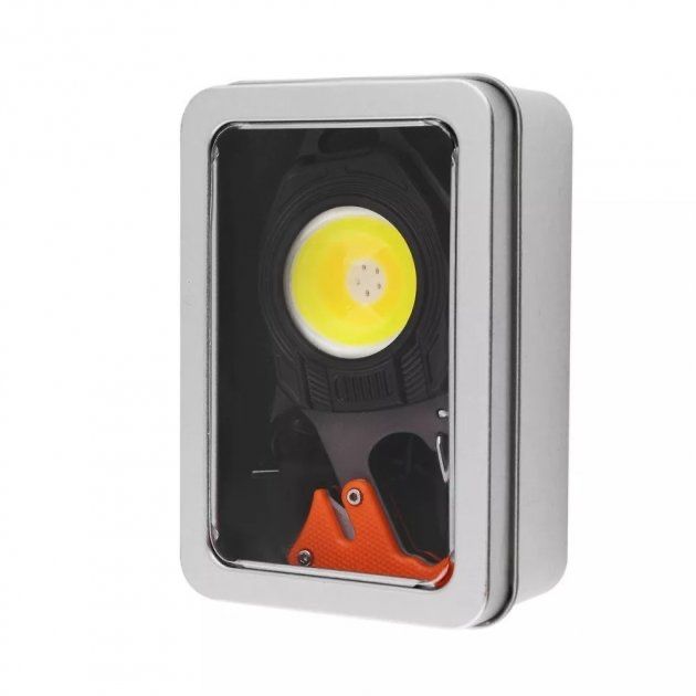 Фонарик брелок мини кемпинг white+yellow+red) ЗАЖИГАЛКА, магнит